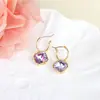 Nueva Joyería Popular Collar y Pendientes de Diamante Cuadrado Super Brillantes Joyería para Vestido de Mujer Conjunto de Lujo Ligero de Gama Alta
