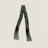 Bufanda con Borla Redonda 130*5 cm, Bufanda de Sarga de Seda Artificial, Cinta para el Cuello de Moda y Versátil, Lazo para Bolso