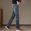 Ropa Popular para Hombre / Jeans de Otoño-Invierno para Hombre, Corte Recto, Versátiles de Negocios Ligeros, Pantalones Casuales Elásticos para Hombre