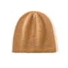 Cachemira 2026 Otoño/Invierno Nuevo Unisex Color Sólido Engrosado Cálido Moda Borde Enrollado Tejido Sombrero Casual