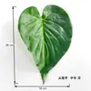 Hojas Artificiales, Pieza Única Artificial, Rábano Verde Goteando, Tienda de Frutas Guanyin, Suministros Decorativos para Supermercado, Accesorios para Arreglo Floral de Pared de Fondo