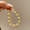 Pulsera de Perlas Irregulares Cepilladas de Lujo de Gama Alta Exquisito Temperamento Diseño de Artesanía Cepillada Pulsera Fresca Exquisita