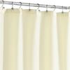 Recomendación de nuevos productos: Cortina de ducha de tela de poliéster color beige sólido con ganchos, Cortina de ducha negra opaca lisa para hoteles
