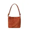 Gamuza Casual Gran Capacidad Simple Moda Primavera 2024 Casual Color Sólido Elegante Moderno Moda Bolso Tote