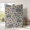 Manta de Franela para Acción de Gracias Estilo Nuevo 2026 Impresión Digital Personalizada Manta para Siesta en la Oficina