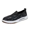 Zapatos Casuales para Hombre Nueva Moda Estampados Transpirables Slip-On Slip-Ons Suela Suave Cómodos Ligeros de Caña Baja Zapatos de Lona