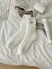 Calcetines de Mujer de Terciopelo Coral con Bordado de Doble Corazón, Estilo Nuevo para Otoño e Invierno, Espesos, Forrados de Felpa, Calientes, para el Hogar, para Dormir