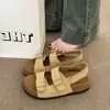 Nuevas sandalias Birkenstock de verano para mujer para uso en exteriores con faldas, deportivas casuales de suela gruesa, para playa, de suela blanda, zapatos romanos 2026 para mujeres embarazadas