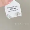 Pendientes de Aguja 925 Pendientes Ins de Corazón Femenino Cola de Pez Asimétrica Concha Marina Largos Elegantes Populares Pendientes Súper de Hada