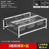 1/6 Cuenca de Porción de Acero Inoxidable Estante Plano de Doble Fila Tienda de Té con Leche Caja de Mermelada Estante de Caja de Material de 4 Estilos 6-8 Cocina