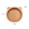 Plato de silicona para cena, tazón de succión para alimentos complementarios anticaídas para niños, vajilla para alimentación de bebés, traje de fábrica de silicona en stock, descuento