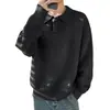 Novo suéter de malha longo, quente e casual, estilo old money de luxo para homens, cardigã de tricô masculino, jaqueta masculina, vestuário externo masculino