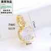 Retenção de Cor Forte Banhado a Cobre Ouro 18K Zircônia Incrustada Fecho Universal Pingente Pingente de Colar de Pérola Destacável Pingente de Joia DIY