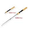Vara de Pesca no Gelo Vara de Pesca de Inverno Conjunto Duas Seções Equipamento de Pesca Vara de Pesca Seção Curta Telescópica Pequena Vara de Pesca para Mar Conjunto Completo de Vara de Pesca no Gelo