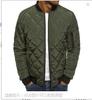 2022 comercio exterior transfronterizo nueva chaqueta acolchada de algodón para hombre código europeo marca de moda costura de rombos cuello grueso Yan ropa acolchada de algodón venta al por mayor