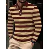 6 nuevas camisas tipo polo de manga larga con cuello y botones para hombre, de comercio exterior de Amazon, para vacaciones y uso casual