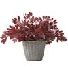 Folhas de simulação 9 ramos cacho de folha de jujuba verde planta de simulação planta verde flor de simulação casamento decoração de casa arranjo de flores em vaso