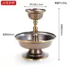 Copa de Vino Dorada de Cobre Hecha a Mano Nepalí, Nuevo Diseño Engrosado con Ocho Patrones Auspiciosos, Adorno para Decoración del Hogar