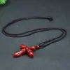 Colgante original de cinabrio, estilo corazón de cinabrio dorado púrpura, colgante con cierre de princesa, para hombres con Guanyin, para mujeres con Buda, amuleto de año de nacimiento
