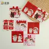 Hua Ying Xiaoxin Plaza Tarjeta de Boda Tarjeta de Felicitación para Recién Casados con Palabras Felices Tarjeta Pequeña Boda Mensaje de Boda Bendición