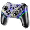 Controlador sem fio Switch para PC Bluetooth Controlador de Jogo Universal Carcaça Dupla Hall Duplo Luz RGB Compatível com Veículos Elétricos