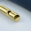 Suministros para Exteriores Herramienta EDC Llavero Colgante de Silbato de Supervivencia de Latón Hecho a Mano Silbato Sónico de Cobre Puro Amarillo Vintage