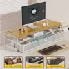 Soporte elevador para cajón de escritorio de monitor de computadora estante de almacenamiento de escritorio de oficina soporte organizador de escritorio