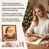 Set de Arte de Pintura de Perlas Navideñas DOWMOO - Decoraciones de Pegatinas de Diamantes Terminadas para Crear una Atmósfera Festiva