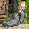 Zapatillas de caña alta para parejas, zapatos ligeros y transpirables para senderismo al aire libre, zapatos de moda y casuales para parejas, duraderos