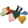 Marcapáginas de cuero sintético con forma de corazón, minimarcador con clip para esquina de libro, funda protectora.