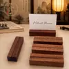Base de Ébano Soporte de Madera para Tarjetas Calendario de Escritorio Soporte para Postal Soporte Sólido de Madera Soporte de Exhibición de Sapelli