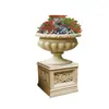 Adornos Artesanales Tallados Estilo Europeo, Macetas, Fibra de Vidrio con Piedra Arenisca, Esculturas de Figuras Occidentales, Recipientes para Flores, Macetas de Comercio Exterior