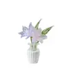 Flores de Vidro em Miniatura, Flores Artificiais Feitas à Mão de Vidro Zibo, Decorações de Buquê para o Dia das Mães, Enfeites para Mesa de Escritório