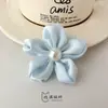 Rosa Claro Flor de Cerezo Perla Satín Floral Tela Accesorios DIY Bolsa Zapato Flor Sombrero Accesorios Accesorios para el Cabello Accesorios para Ropa