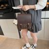 Mochila de Mujer de Moda Estilo Coreano con un Diseño Único, Bolso de Mano a la Moda, Bolso Casual de Doble Hombro y Sensación de Alta Gama