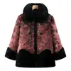 Abrigo de Invierno de la Abuela, Abrigo de Lana con Forro de Piel para Mujeres de Mediana Edad y Mayores, Chaqueta Cálida para Madres, Abrigo de Algodón Engrosado y Forrado de Felpa para Personas Mayores