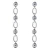 Pendientes retro europeos y americanos con borlas de moissanita para niñas, alta gama, pendientes de plata de ley S925, pendientes de temperamento de moda, venta al por mayor