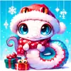 Colgante Decorativo de Serpiente Plana de Acrílico Nuevo para Coche de Navidad Transfronterizo