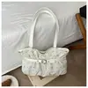 Bolsa tote estilo coreano com nuvens e estrelas, nova coleção feminina 2026, grande capacidade, bolsa de ombro, bolsa de ombro de nicho, bolsa para o dia a dia