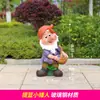 Escultura de Personagem de Desenho Animado Grande de Fibra de Vidro para Exterior Anão da Branca de Neve Artesanato Enfeites Decorativos para Jardim de Infância