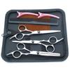 Conjunto Profissional de Tesouras de Cabeleireiro para Cabeleireiros, Tesoura Desbastadora para Barbeiros e Tesoura Desbastadora para Franjas
