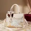 Bolsa Bordada Estilo Chinês para Banquete de Casamento, Nova Bolsa de Mão Elegante, Bolsa para Mãe de Meia-Idade, Bolsa de Presente de Casamento para Sogra, Bolsa de Presente para o Dia das Mães