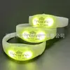 Pulseira LED Luminosa Colorida Ativada por Voz Atacado Adereços de Torcida Estrela de Show Controle Remoto Sem Fio DMX Pulseira Luminosa