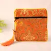 Nuevo bolso de seda con cremallera para joyería, bolsa de joyería de jade, bordado de brocado, bolsa pequeña de tela para jugar, venta al por mayor