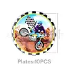 Amazon Nueva Fiesta de Cumpleaños Temática de Motocicleta Todoterreno Vajilla Desechable Mantel Servilleta Plato de Papel Decoraciones