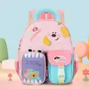 Mochila de Jardim de Infância Desenho Animado Bolsa Infantil Mochila Pequena Fofa para Meninas Respirável para Meninos Bebê 3 Anos 5 Anos Bolsa de Ombro Duplo
