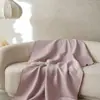 Manta Macia de Tricô de Algodão Nórdico, Manta de Ar Condicionado, Manta para Soneca no Escritório, Manta de Sofá, Lençol, Manta para Uma Pessoa