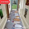 Alfombra de pasillo comercial para el hogar con impresión de terciopelo de cristal, alfombrilla de pasillo, rollo completo, alfombra de pasillo con impresión de terciopelo de cristal, venta al por mayor y al por menor