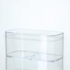 Caja transparente para tarta mousse caja de plástico para tarta caja para dulces frutas secas postre caja para empaquetar tiramisú caja para tarta