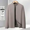 Colección Otoño 2026: Chaqueta con Cuello Alto para Hombre, Adecuada para Hombres de Mediana Edad, Casual de Negocios, Cómoda para el Trayecto Diario, Ropa Exterior a Prueba de Viento